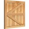 Ekena Millwork Framed Board-n-Batten Shutters w/Z-Bar, Rough Sawn Western Red Cedar, 26 7/8W x 25H, PR RBF06Z26X025RWR - alternate 4